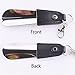 Shoe Lifter 1pc Portable Shoe Horn Metal Durable Stainless Steel Faux Leather Portable Fashion New Shoe Horn with Key Ring Shoe Horn (Color: Brown) (Black)