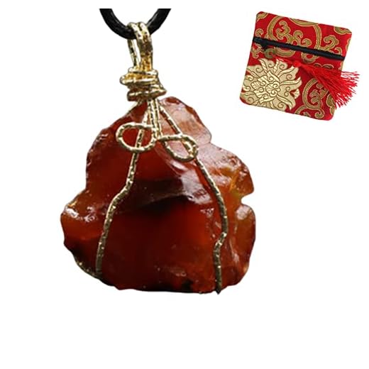 ROSEWARD Real Carnelian Crystal Necklace for Women Raw Crystal Pendants Jewelry Red Chakra Healing Worry Stones Genuine Moldavite Spiritual Gemstone, USA (1”-1.4” Wire Wrapped Raw Carnelian)