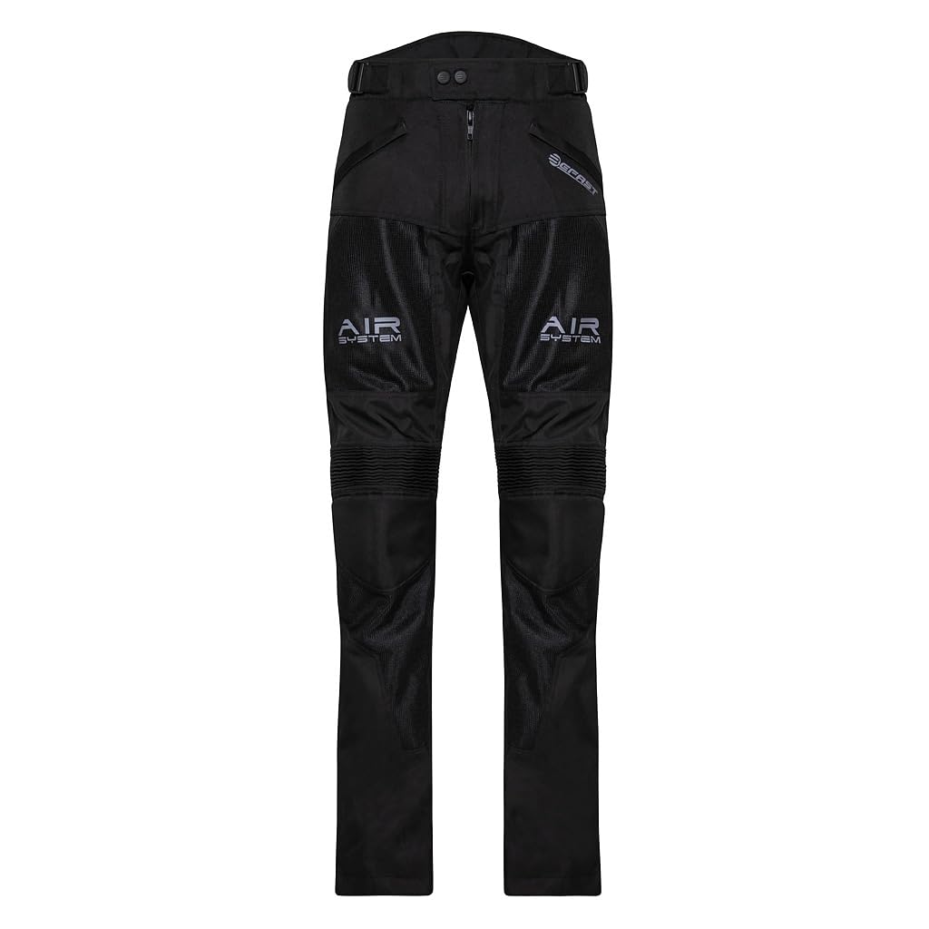 Pantaloni Moto Estivi da Uomo Freezer Pant, con Tessuto Traspirante e Traforato, Nero o Grigio