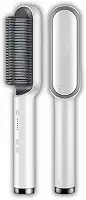 Escova Alisadora 3 em 1 Bivolt – Tecnologia de Íons | Para Todos os Tipos de Cabelo, Antifrizz e Modeladora Rápida