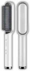Escova Alisadora 3 em 1 Bivolt – Tecnologia de Íons | Para Todos os Tipos de Cabelo, Antifrizz e Modeladora Rápida