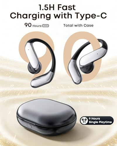 GNZUQ Translation Earbuds, Ai Translation Earbuds Real Time, Translation Earbuds with 174 Languages & 90H Playtime, Bluetooth 6.1, Clear Mic, Wireless Earbuds for Business, Travel & Meetings — view 6