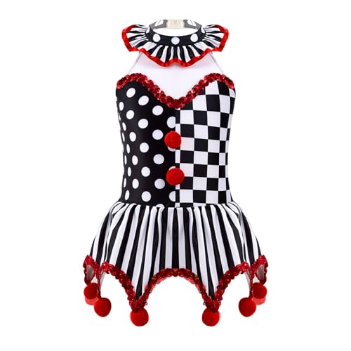 Disfraz para niñas de payaso con tutú y leotardo miniatura 1