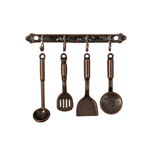 AUEAR, Set of 5 Pack 1:12 Dollhouse Miniature Home Kitchen Accessories Kit for Dollhouse Kitchen Decoration