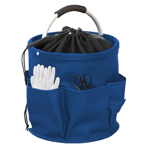 Cesta de almacenamiento de camping, organizadora de herramientas de gran capacidad con asa, cesta de almacenamiento multiusos, para el hogar, baño, al aire libre, coche, camping, picnic, playa