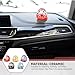 Amosfun 5Pcs Mini Daruma feng Shui Decor Japanese Daruma Ceramics Daruma Dolls Miniature for Home Table Desktop Car Interior Christmas New Year Decoration