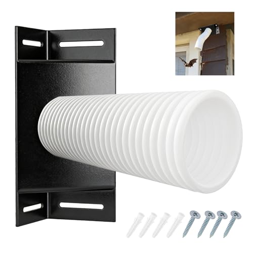 Bat One Way Exclusion Valve 90 Degree Connector Bat Exclusion Tube Bats Removal Device Tube Bats One Way Door for Outside House (Right Angle)