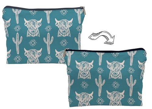 Image of Cow Makeup Bag - Cowgirl Stuff, Western Gifts