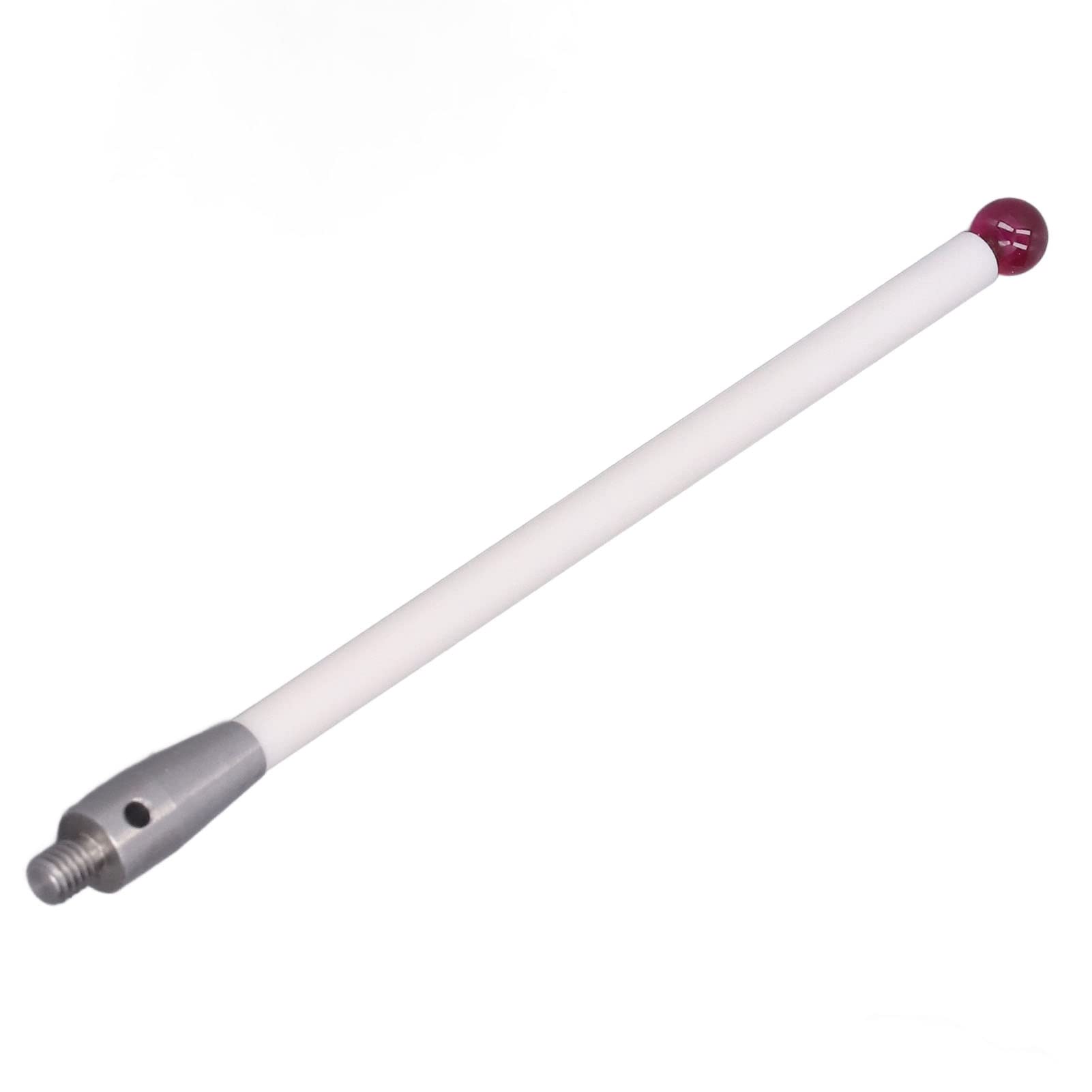 A-5000-3712 Sonda CMM Punta de Bola de rubí, Sonda de Máquina Herramienta con Vástago de Cerámica, Rosca M4, de 6 Mm de Diámetro y 110 Mm de Longitud con Conector de Acero Inoxidable, para