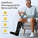 Comfytemp Kabelloses Bein- und Fußmassagegerät Beinmassagegerät Luftkompression Massage für Fuß Beine Waden Unterschenkel, Massagegerät mit DIY（1 Stück ）Geschenke für Mütter, Frauen, Mama, Papa