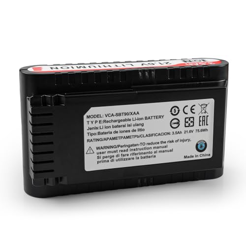 3500mAh Replacement Battery for Samsung Jet 75/75+/75 Pet/Jet 90/90+ Series Cordless Stick Vacuum Cleaner VS20R9046T3/AA VS20T7536T5/AA, Compatible with VCA-SBTA60 VCA-SBT90 VCA-SBT90EB Battery