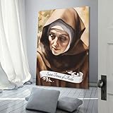 POLIUAWS Saint Teresa of Avila Poster, Dekoratives Gemälde, Leinwand, Wandkunst, Wohnzimmer, Poster, Schlafzimmer, Gemälde 24x36inch(60x90cm)