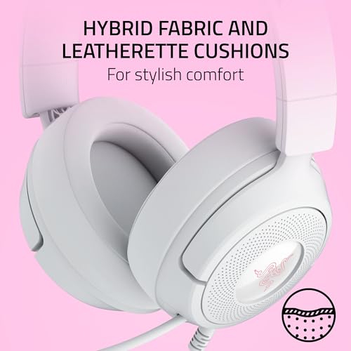 Razer Kraken Kitty V3 X - Wired Kitty Headset for Gaming - Iconic Kitty Ears - 270g Lightweight - HyperClear Cardioid Mic - TriForce 40 mm Drivers - 3,5mm Audio Jack | White - Image 6