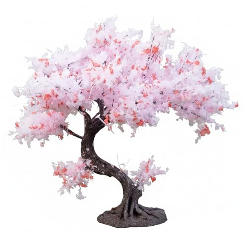 Ameble 1 Paquet de 10 cm (3, 94 Pouces) de Mini Cerisier en Fleurs Style Japonais Vintage pour Maison poupée et Loisirs créatifs