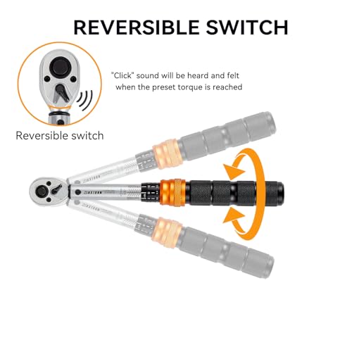 WAXTRON 1/4-Inch Dr. Click Torque Wrench