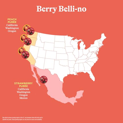 Image of Spindrift Sparkling Water, Berry Belli-no Flavored, Made with Real Squeezed Fruit, 12 Fl Oz Cans, Pack of 24 (Only 13 Calories per Can)