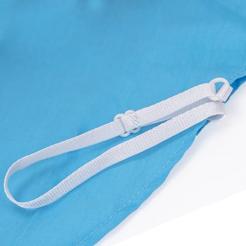 Mens Classic Movie Orange Scarf and Men blue Fake Collar Birthday Party Costume Cosplay Accessory set (Blue)3