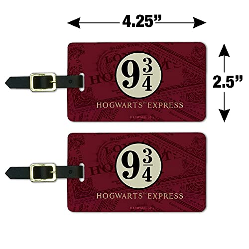 Harry Potter Hogwarts Express Tickets Luggage Id Tags Carry-On Cards - Set Of 2 #TOP5
