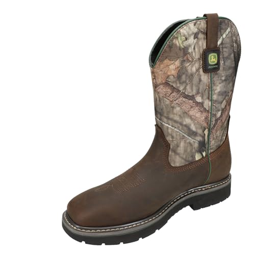 Image of Skechers Men's John Deere Rowood Mos Burrow Waterproof Wellington