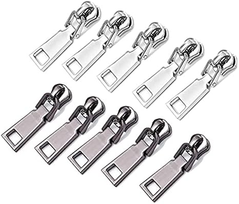 Amazon ファスナー 引き手 10個入り ファスナー交換 ファスナー 金具 チャック 修理 ファスナー修理用 Diy 手芸 カバン 財布 衣類 ジャンパー 靴 手作り 裁縫 金属製 シルバー ブラック ファスナー 通販