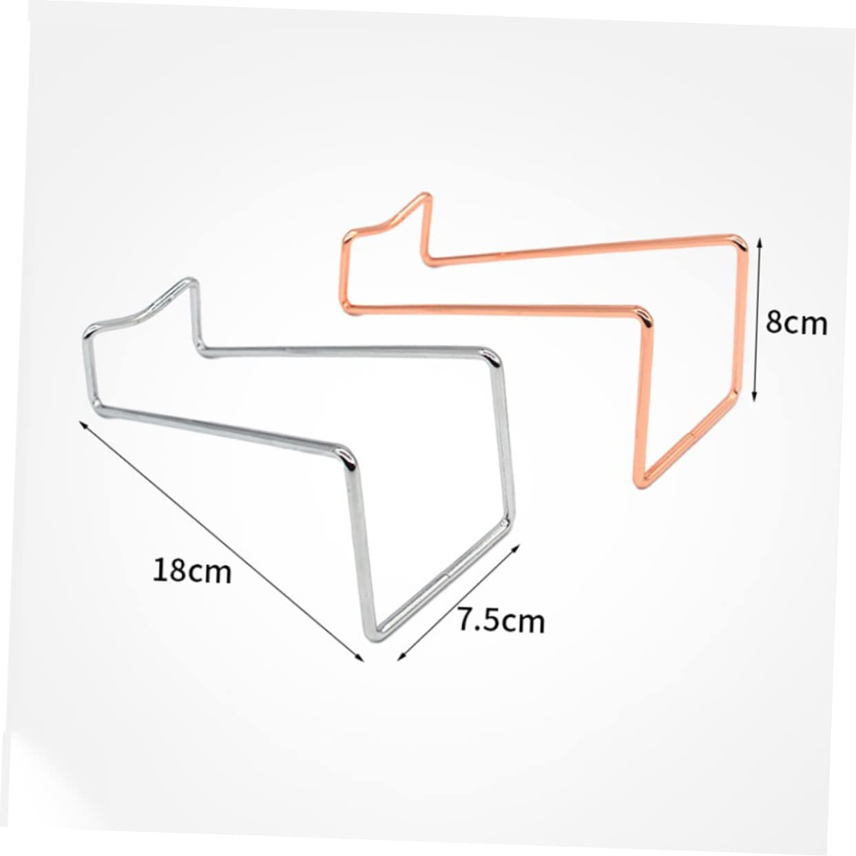 Alipis 2Pcs Iron Wine Holder Decorative Wine Rack for Home Bar Simple Style Wine Storage Rack Smooth Edges Modern Design for Wine Lovers and Collectors