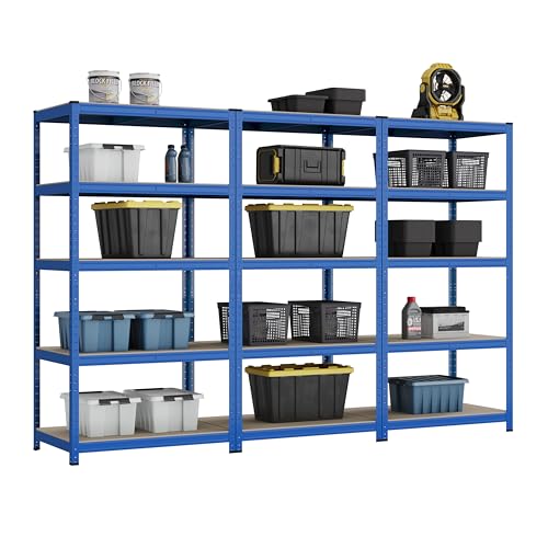 Racking Solutions Heavy Duty Garage Racking 3 Bay MEGA DEAL 200KG Per Shelf (1800mm H x 900mm W x 450mm D)