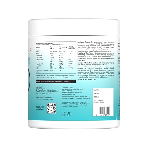 Wellbeing Nutrition Pure Korean Marine Collagen (Unflavoured, 200g) — Collagen Supplements - image 9