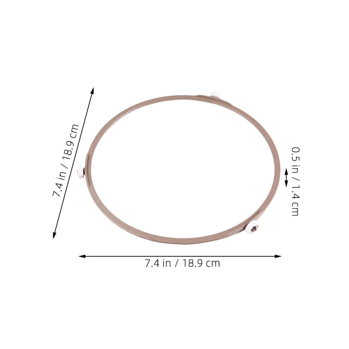Anneau de Roulement pour Plateau Tournant Micro-ondes, Support en Verre 18,9 Cm Roue 1,4 Cm, Pièce de Rechange Solide pour Plateau Pivotant, Accessoire Micro-ondes pour Rotation