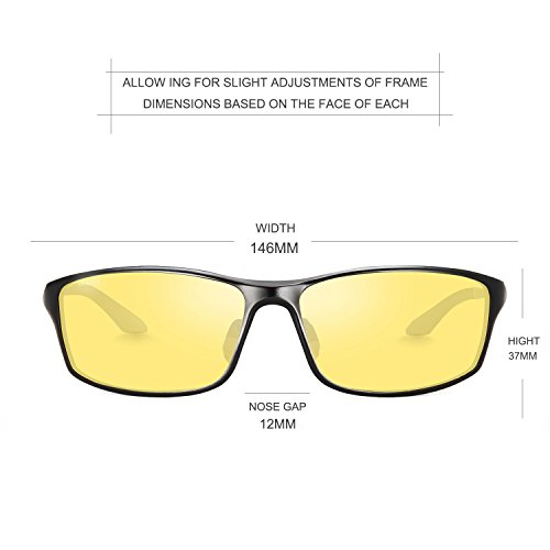 Night Driving Glasses Men, Night Vision Glass for Driving Women Anti-glare Polarized Yellow Tinted2