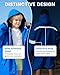 Owntop Warm Waterproof Swim Parka Warm Swim Parka Kid Youth Adult- Oversized Windproof Surf Poncho- Changing Robe Men and Women