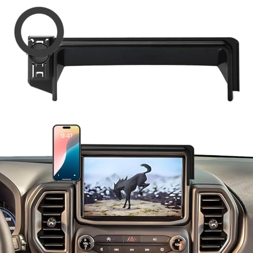Car Phone Holder for Ford Bronco Sport 2021-2024 8-Inch Touchscreen Cell Phone Mount Compatible with MagSafe
