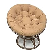 Emballage plat. Le coussin de chaise suspendu est emballé sous vide pour un rangement facile. Une fois ouvert, il se gonfle rapidement ; il suffit de le gonfler légèrement et de l'exposer à la lumière du soleil pendant quelques jours pour restaurer sa forme et sa taille d'origine. (Chaise non incluse) Parfait pour ajouter du confort à votre espace extérieur ou intérieur. Idéal pour la détente et les loisirs.
