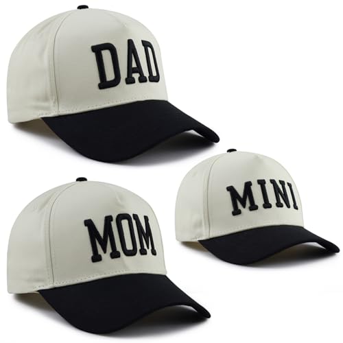 Image of Dad Mom Papa Mama Mini Trucker Hat for Men Women, Matching Parent-Child Cap