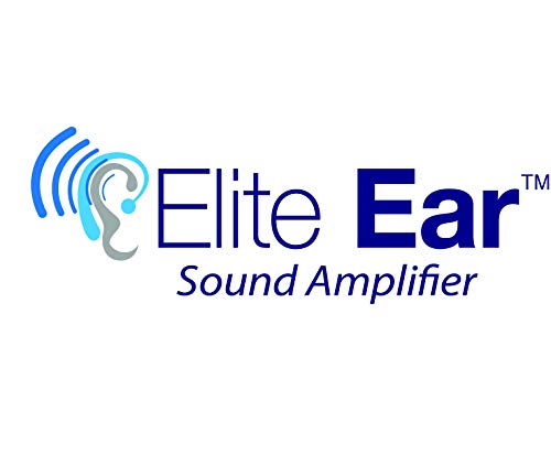 Elite Ear Sound Amplifier, Rechargeable, Sound Amplifier with Tips and Cleaning Brush (2 Pieces)