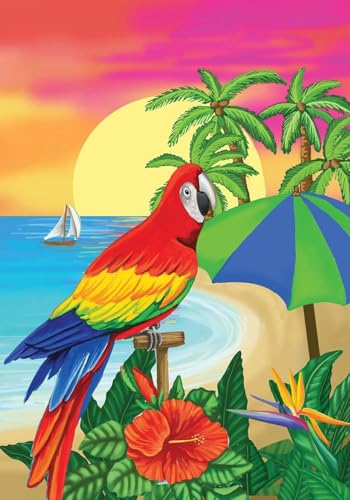 Briarwood Lane Paradise Parrot Summer Garden Flag