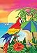Briarwood Lane Paradise Parrot Summer Garden Flag