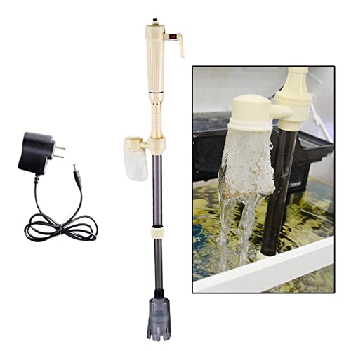 Image of Electric Aquarium Syphon Fish Tank Pump Vacuum Gravel Water Changer Cleaner
