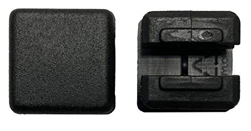 Image of Protection Force 3 /4 inch 19mm (Pack of 10) Square OD Tubing Plastic Insert Plug, Tubing Post End Cap, Chair Glide