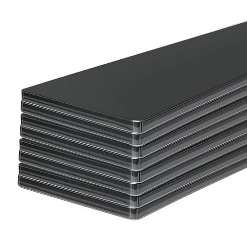 SALUINOKI 8pcs 1084 Steel Flat Stock for Knife Making (12x1.5x0.12 inch) High Carbon Steel Blank Bar Forge Ste