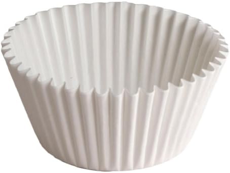 Hoffmaster BL100-2-1/2SP Fluted Bake Cup, 3/8-Ounce Capacity, 2-1/2" Diameter x 3/4" Height, White (4 Packs of 500)