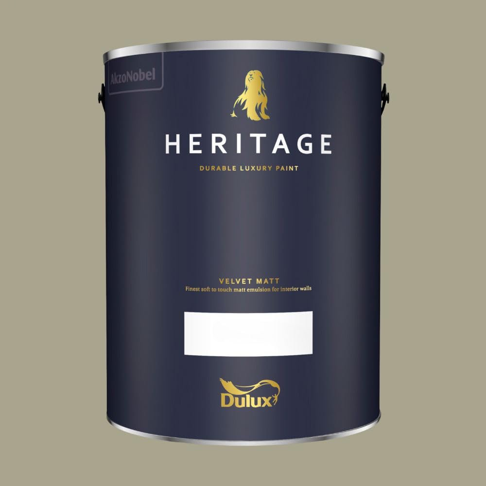 Paint Stop Mixed Colour Dulux Trade Heritage Matt Olive Tree 5L