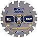 IRWIN Tools MARATHON Carbide Cordless Circular Saw Blade, 5 1/2-Inch, 18T, .063-inch Kerf (14027)