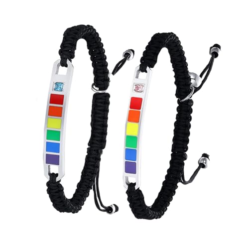 Pulsera de nylon hipoalergénica SOIMISS para evitar alergias con estilo vintage de acero