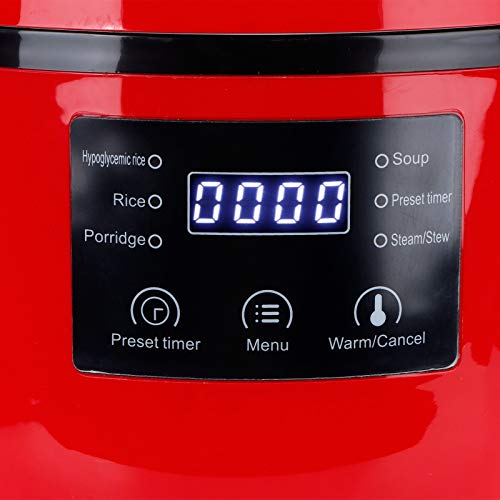 Cikonielf Elektrischer Reiskocher, rund, intelligent, Küchenzubehör, multifunktional, Kapazität 2 l, 22 x 24,5 x 19,5 cm… – Bild 3