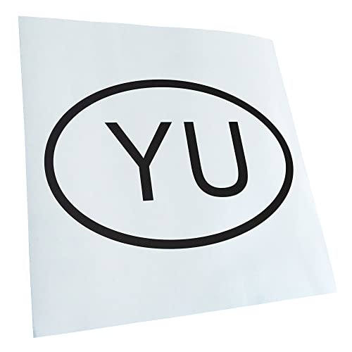 Autocollant YU Yougoslavie pour vélo et ordinateur portable