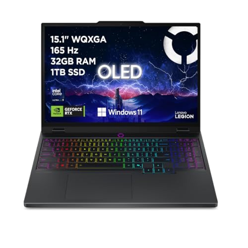 Migliori PC portatili 32 gb ram Lenovo Legion 7 Gaming Notebook OLED WQXGA 16' 240Hz, NVIDIA GeForce RTX 5070 8GB, Intel Core Ultra 9 275HX, RAM 32GB, SSD 2TB, Windows 11 Home, Tastiera RGB - Laptop Gaming Premium Alte Prestazioni
