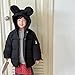 Baby Toddler Windbreaker Puffer Jacket Boys Winter Fashion Puffy Fleece Hooded Down Coat Warm Black 12-18 Months