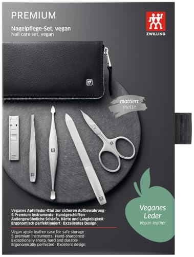 ZWILLING Set manucure complet dans son étui écologique en cuir vegan