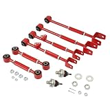 ALMULOO Rear Camber Toe Kit & Adjustable Ball Joint Compatible with 2008-2013 Honda Accord Acura TL TSX Steel Powder Coated
