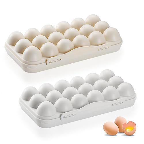 Huevera de 2 unidades, para frigorífico, 36 rejillas, para guardar huevos, frigorífico, caja de almacenamiento para...